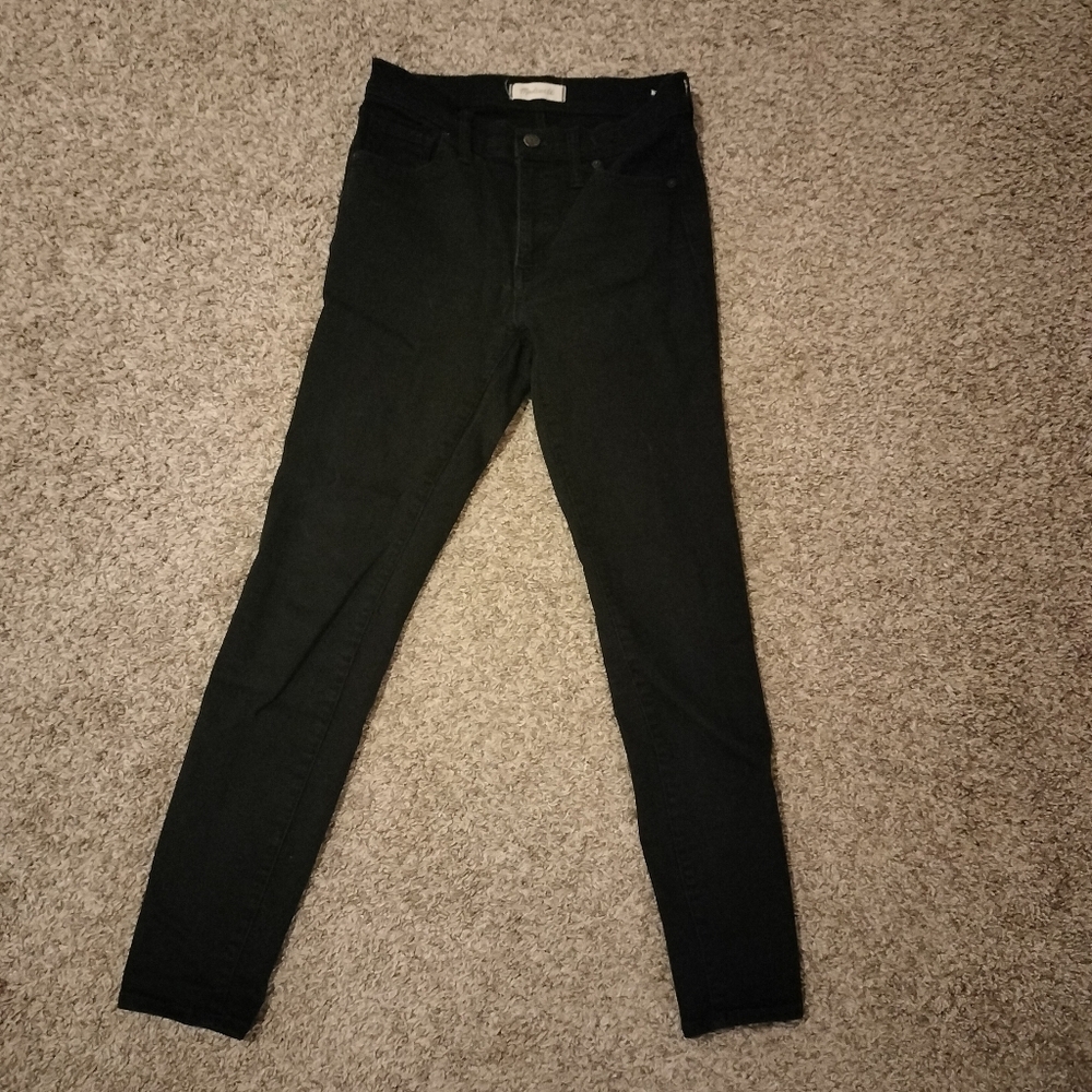 Madewell Women's Black 9" High-rise Skinny Jeans Size 27